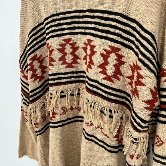 MAURICES Geo Duster Fringe Cardigan size 2X - Picture 12 of 14